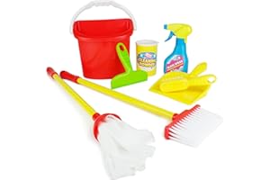 Boley Pretend Play Cleaner's Small Play Set and Cleaning Supplies - Perfect for Toddler Education and Kids Learning Development