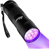 Perco Counterfeit Flashlight - Portable & Reliable Device with UV Light Detection - Fake US Bill Checker for Personal & Commercial Use - Ensures Authenticity & Prevents Fraud
