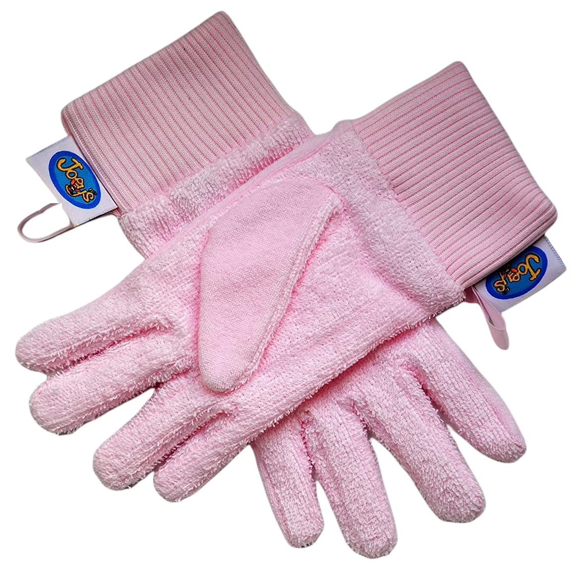 Flannel Fingers Bath Gloves (Small/Medium, Pink) Award Winning โ image 1