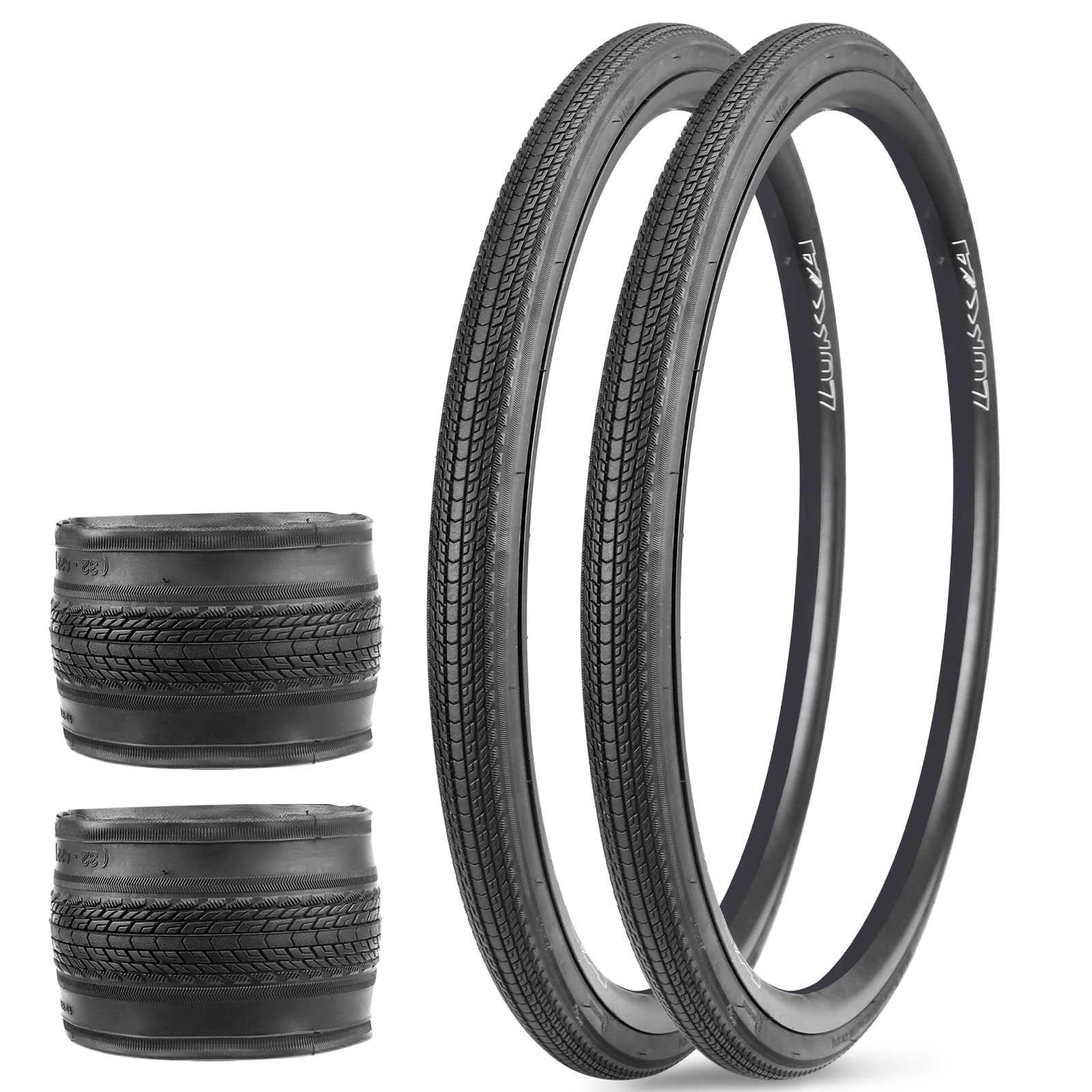 MEGHNA 700C Road Bike Tyre Bicycle Tire 700x28c 700x32c 700x35c Road Bike Replacement Tyres for Electric, Road, Mountain, MTB, and Hybrid Bikes (2 Tires, 700x28c)