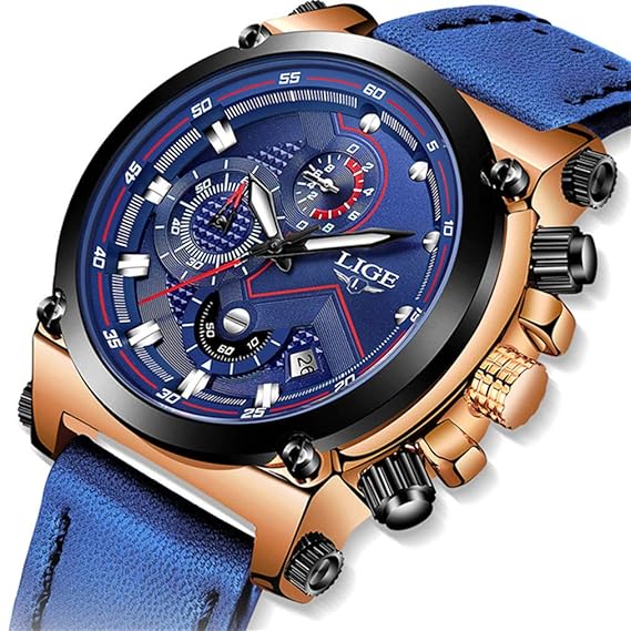 Mens Watches Waterproof Fashion Analog Quartz Watches