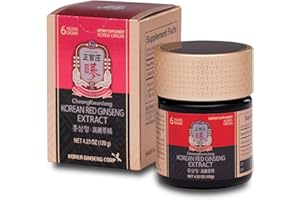 CHEONGKWANJANG Koren Red Ginseng Extract 120g Jar | Panax Ginseng Supplement, Ginseng Tea | Energy Boost,Stamina, Blood Circulation, Immune Support | 100% Korean Red Ginseng Extract | Vegan Friendly | 120g