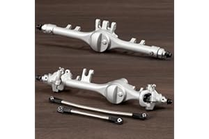 ZMHOBBY Machined Aluminum F10T Offset Straight Axle for VS4-10 SCX10 II Leaf Chassis 1/10 RC Crawler Built (Clear)