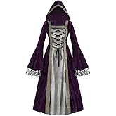 Colorful House Womens Medieval Renaissance Princess Retro Gown Cosplay Costume Dress