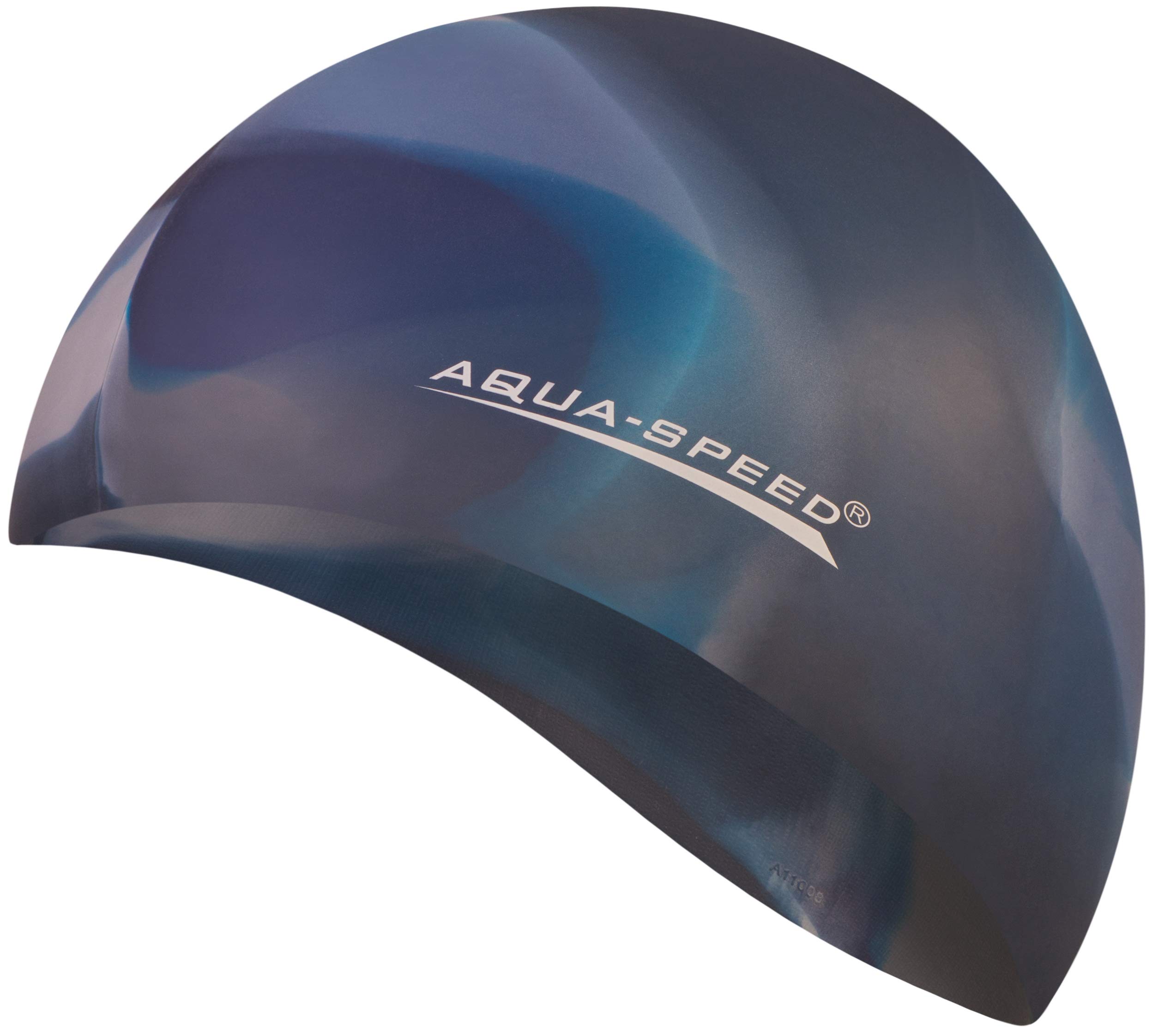 Aqua Speed BUNT Colourful swim cap + microfibre towel | adult | child | swimming cap | silicone | tearproof | waterproof | 20. colourful / 84