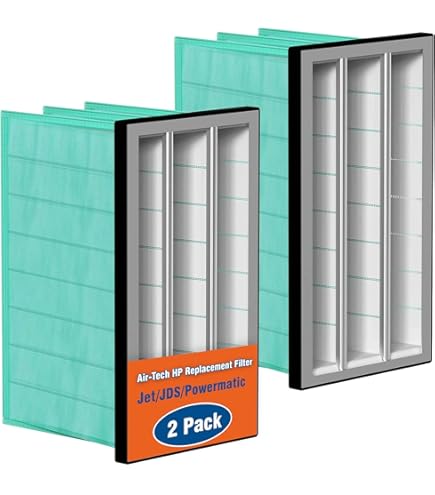 2 PCS MERV 14 Synthetic Pocket Air Filter Replacement for JET AFS