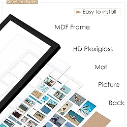 DUENPY 22x32 Collage Picture Frame 4x6 Picture