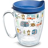 Tervis Trailer Bears Made in USA Double Walled Insulated Tumbler Travel Cup Keeps Drinks Cold & Hot, 16oz Mug, Clear