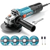 SEESII Angle Grinder 4-1/2 inch, 1200W Power Electric Grinder Tools | 13000 RPM,10Amp Motor with Cutting Wheels, Lightweight Portable, Auxiliary Handle for Cutting, Grinding, Rust Removal