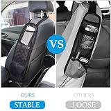 URAQT Car Seat Side Storage Bag 3 Pockets Mesh Holder 42x14cm Universal view 7