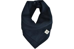 Kishu Baby Indi - Premium GOTS Certified Organic Bandana Scarf Bib, Dual Layer, 4-Way Reversible Muslin Baby Bandana Bibs for Boys or Girls