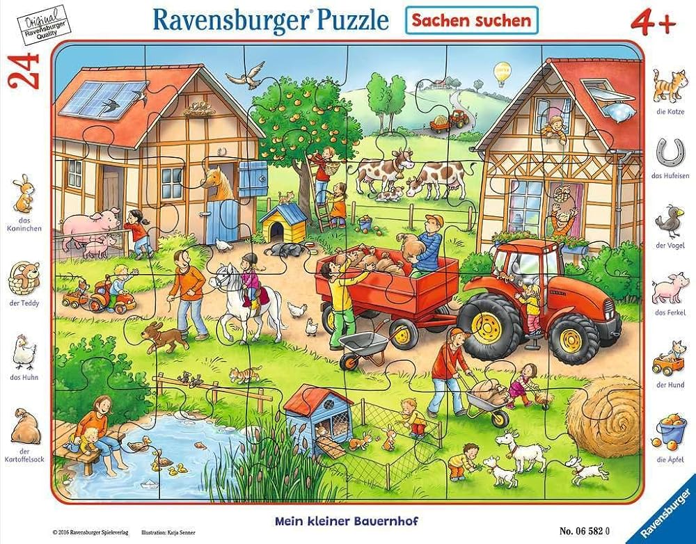 Ravensburger My Little Farm Frame Puzzle 24 Pieces for Ages 4+