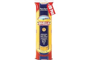 Divella Linguine Pasta #14, 16 oz. (Pack of 20) - Authentic Italian Pasta Made with Durum Wheat Semolina, Perfect ‘Al Dente’ Texture for Every Dish