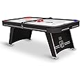 EastPoint Sports 80 Triple-Deke Hover Hockey Table for Indoor Play, Arcade Game with LED Scoring and Stadium Sounds, Black (1-1-34005-DS)