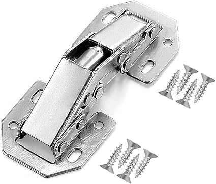 Wandefol Lot De 8 Charniere Porte Placard En Inox 105 44mm Charniere Invisible Meubles Porte Coin 90 Degres Avec 64 Vis Amazon Fr Bricolage