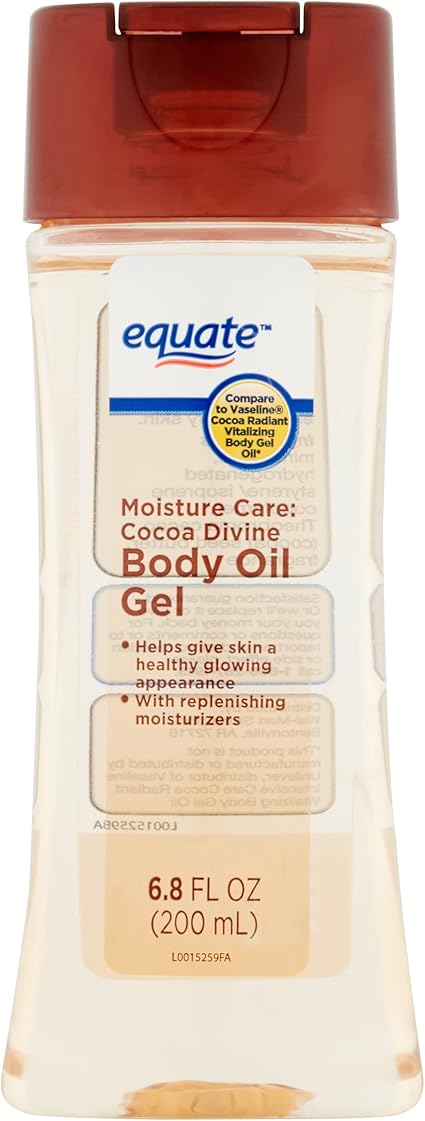 equate baby oil gel cocoa butter
