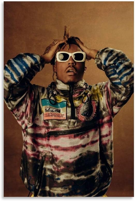 Juice WRLD Rapper Portrait Art Fashion Magazine 2 Canvas Art Poster and