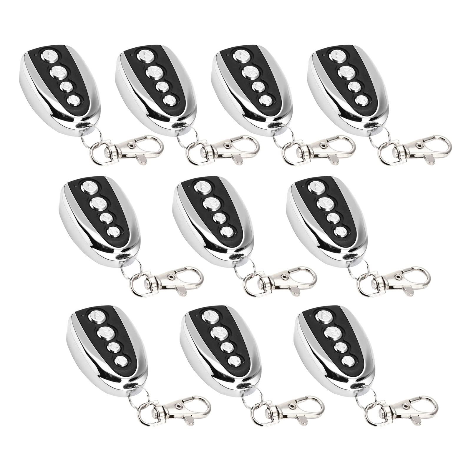 Gate Opener Remote Control for Automatic Sliding Gate, 433MHz Electric Rolling Driveway Gate Opener Closer Cloning Garage Door Opener Gate Remote Control for Sliding Driveway Security Kit (10 Pcs)