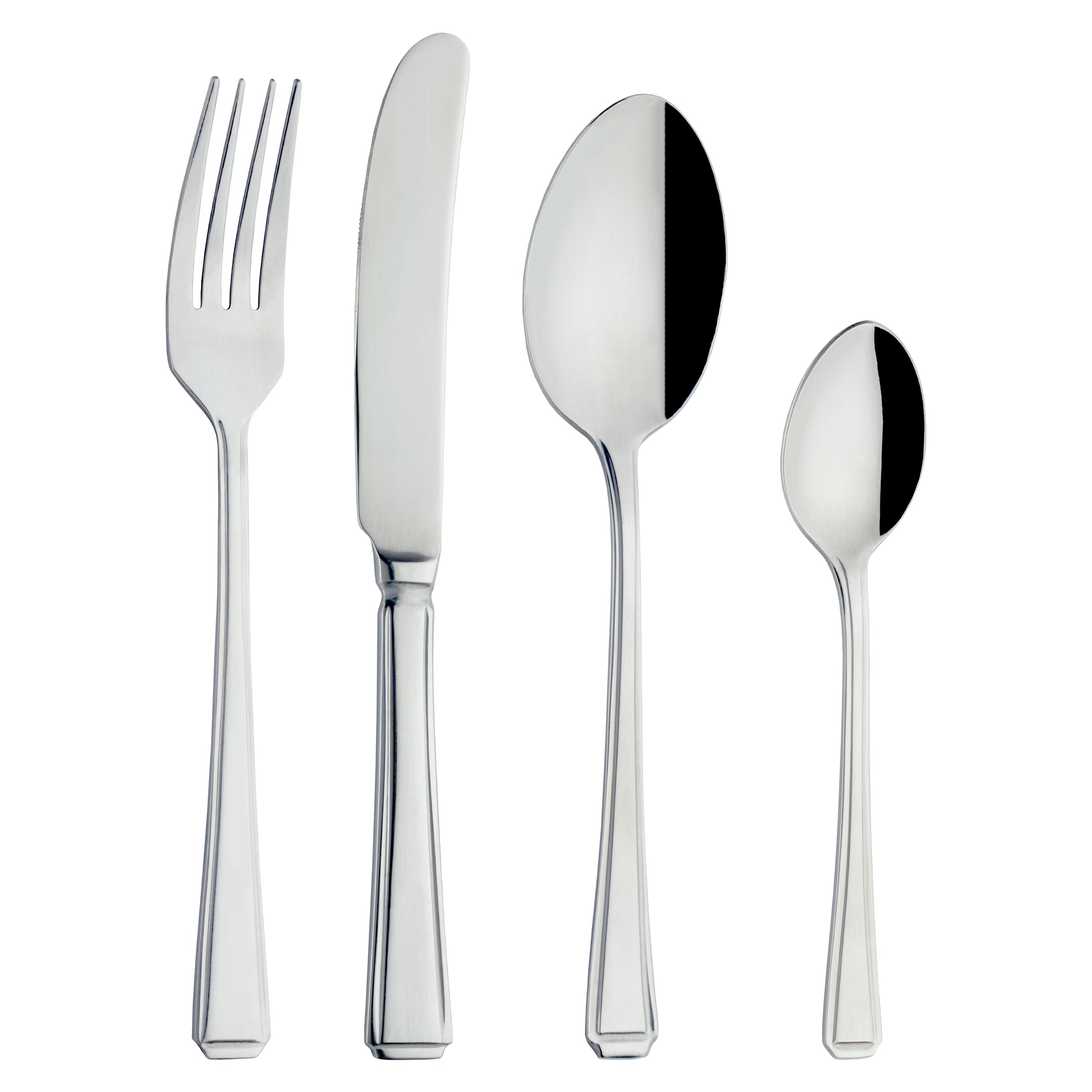 Classic Harley Pattern 24 Piece Cutlery Set, 18/0 Stainless Steel, Mirror Finish - Gift Boxed