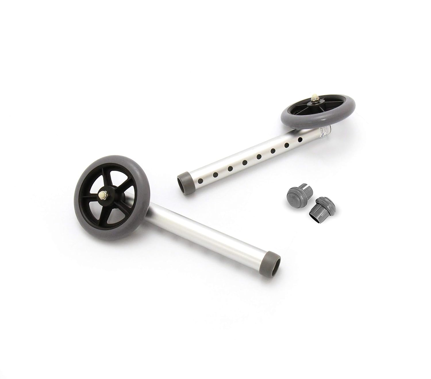 Invacare Replacement 5" Fixed Wheel Kit with Glide Tips for Walkers, Adjustable, 1 Pair, 6271: Industrial & Scientific