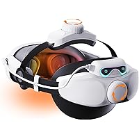 Noiposi 10000mAh Battery Head Strap for Meta Quest 3s/3/Quest 2,Adjustable Knob Elite Strap Replacement,VR Headset Accessorie