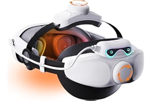 Noiposi 10000mAh Battery Head Strap for Meta Quest 3s/3/Quest 2,Adjustable Knob Elite Strap Replacement,VR Headset Accessorie