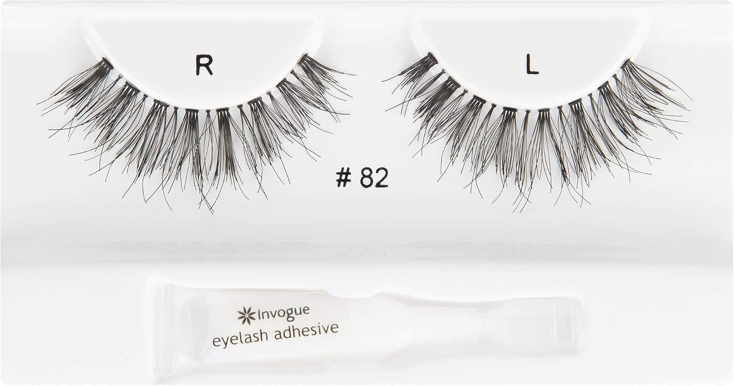 Invogue Invogue Glamourise False Eyelashes #82, Black, 1 pair (Pack of 1) - Image 5