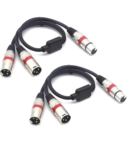 Amazon.com: Talent YXF2XM01 XLR Female to Dual XLR Male Y Adapter