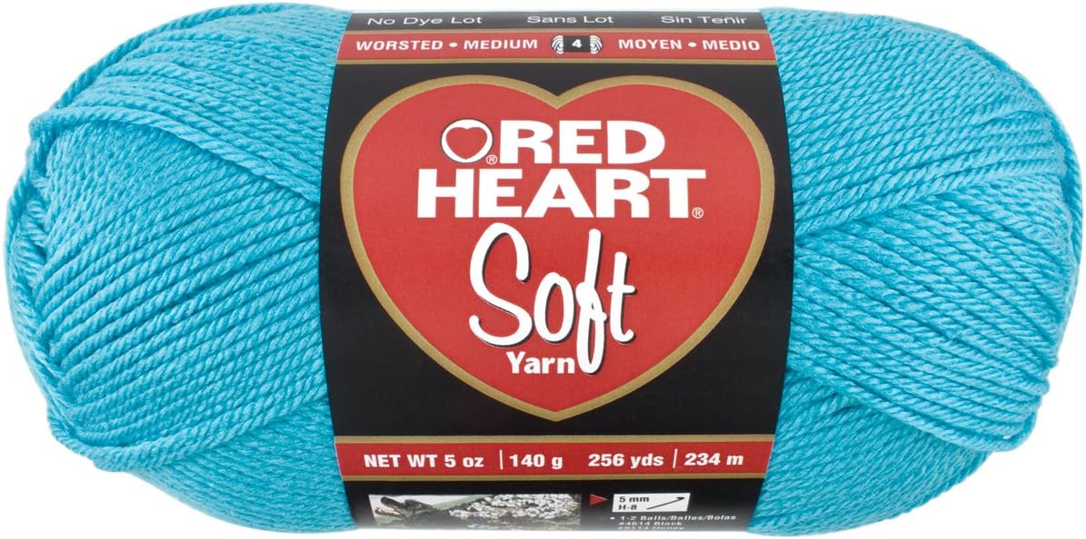 Coats Yarn Red Heart Soft Yarn, MultiColour, 20.32 x 8.89 x 8.89 cm