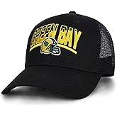 Football Fans Embroidered Trucker Hat, Football Team City Adjustable Baseball Hats Best Gift for Men Women