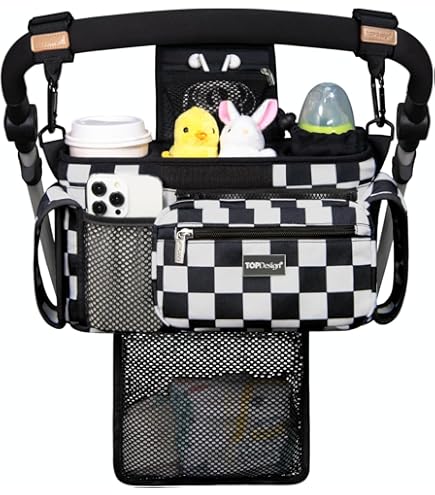 Babyvoeding Koeltas Walking Mum I Love Vichy Koeltas Voor Babyvoeding – 26x23x12 Cm – Thermisch Geïsoleerd Met Schouderriem – Groen Thermo Maaltijdzak Walking Mum