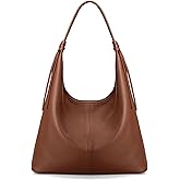 befen Genuine Leather Slouchy Hobo Purses for Women, Top Grain Real Leather Tote Handbags Shoulder Satchel with Tassel Ribbon