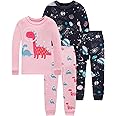 Dolphin&Fish Boys and Girls Soft Pajamas 100% Cotton Toddler Pjs Long Sleeve Kid Sleepwear Sets