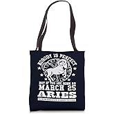 Aries Star Sign March 25 Astrology Horoscope Birthday Tote Bag