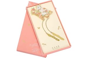 Toirxarn Metal Bookmark Flower-Themed, Gift for Reader Women/Men/Girls/Friends/Teachers. Anyone Birthday Present.(Peach Bloss