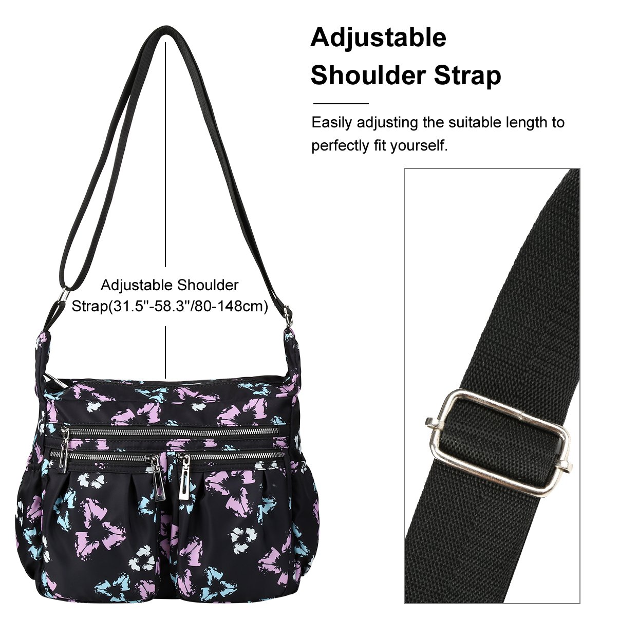 Vbiger Borse a Tracolla Impermeabile Borsa Tracolla Donna Borse a Mano