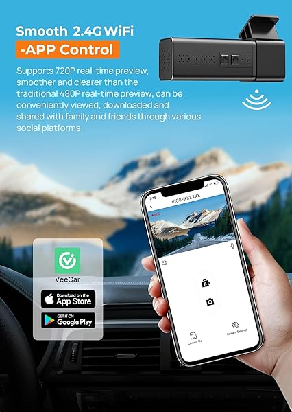 DASH CAM, 2.5K WIFI DASH CAMERA FOR CARS, E-YEEGER MINI DASHCAM WITH APP, FRONT CAR CAMERA, G-SENSOR, LOOP RECORDING, NIGHT VISION, 24H PARKING MODE, 32G SD CARD INCLUDED, SUPPORT 256GB MAX