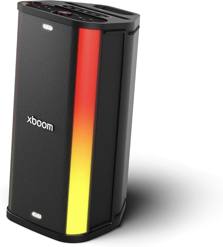 xboom Stage501 by will.i.am, tragbarer Bluetooth-Lautsprecher, DJ- und Karaokefunktion, LED-Beleuchtung, 4 Aufstellfunktionen, (220 W, Signature Sound, IPX4, bis zu 25 Std. Akkulaufzeit), Schwarz
