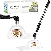 Saillong 1 Pack Spider Catcher and Release with Extendable Handle | 180&deg; Rotating Head Contactless Spider Grabber Removes for Indoor use, Bug Container for Safely Capturing and Releasing Bugs