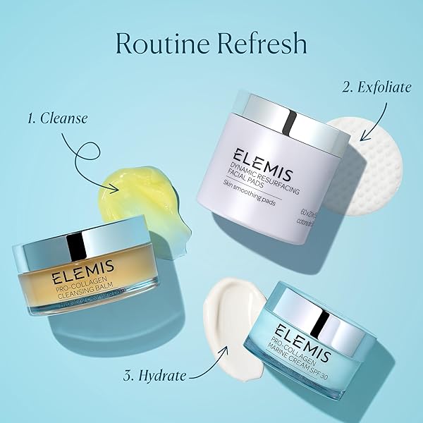ELEMIS PRO-COLLAGEN CLEANSING BALM – 3-IN-1 FACIAL CLEANSER FOR ALL SKIN TYPES, DAILY SKINCARE TO SOFTEN, DEEP CLEANSE & HYDRATE, MAKEUP REMOVER & OIL CLEANSER FOR FACE