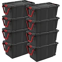 Large Storage Bins With Lids Set Of Heavy-Duty 40 Gallon Wheeled