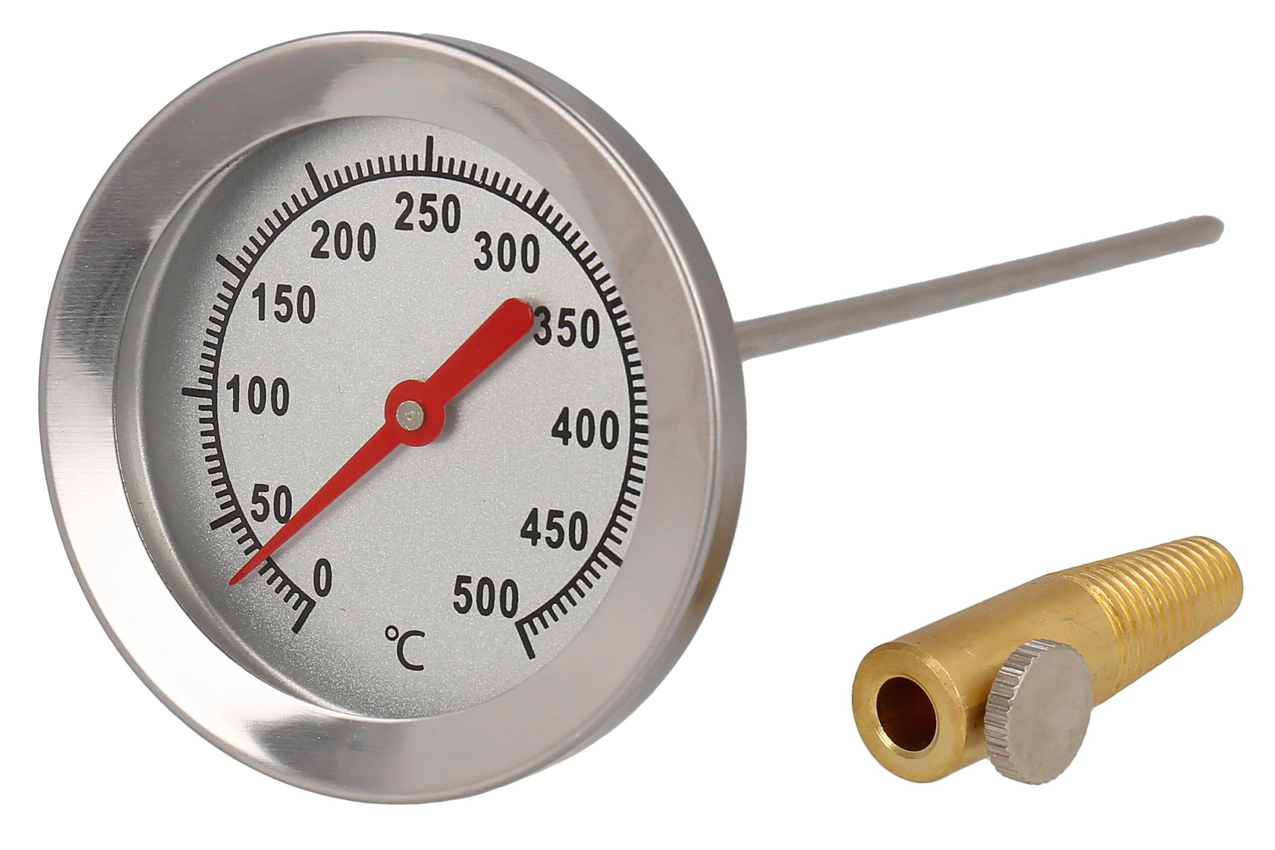 500 degree pizza oven thermometer oven thermometer stainless steel diameter display 62mm, length 11.8 inch - 30 cm 4012