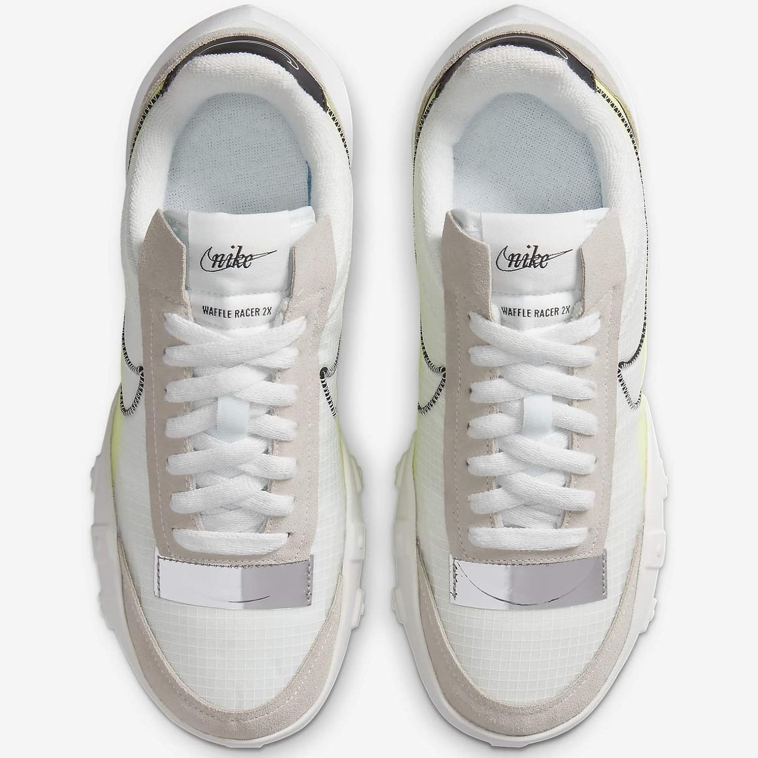 Amazon ナイキ Nike ワッフル レーサー 2エックス W Waffle Racer 2x サミットホワイト ボルト クロム ブラック Dc4467 100 ナイキジャパン正規品 27 5cm ランニング