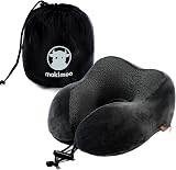 Makimoo Memory Foam Travel Pillow Neck Support Grey