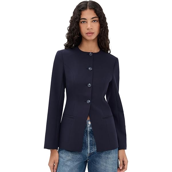 Amazon.com: ALIGNE Women's George Wrap Coat, Navy, 0 : Clothing