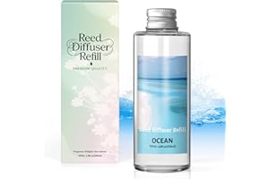 SCENTORINI Reed Diffuser Oil Refill, Ocean Diffuser Oil 6.76 Fl Oz, Natural Scented Essential Oil Refill Long Lasting Home Fragrance for Room Spa Aromatherapy Bathroom Home Decor