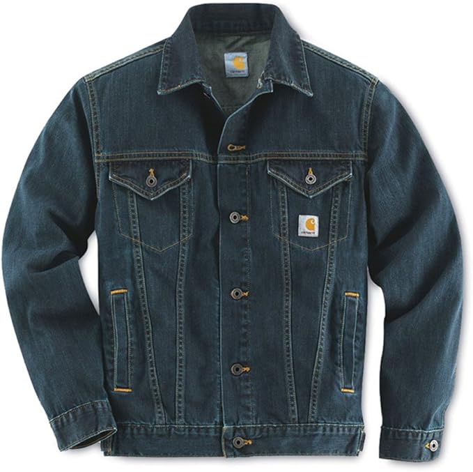 Carhartt Men's Denim Jean Jacket Authentic Blue XXLarge Amazon.co.uk
