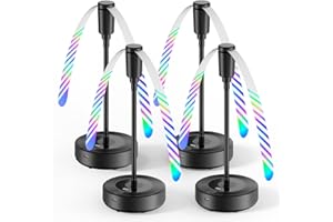 TriPole Fly Fans for Tables, 2000mAh Rechargeable Battery Operated Food Fan Lasts 20 Hrs with LED Display, Portable Fly Table Fan Indoor Outdoor for Picnic, Party, BBQ, Kitchen, Patio, 4 Pack