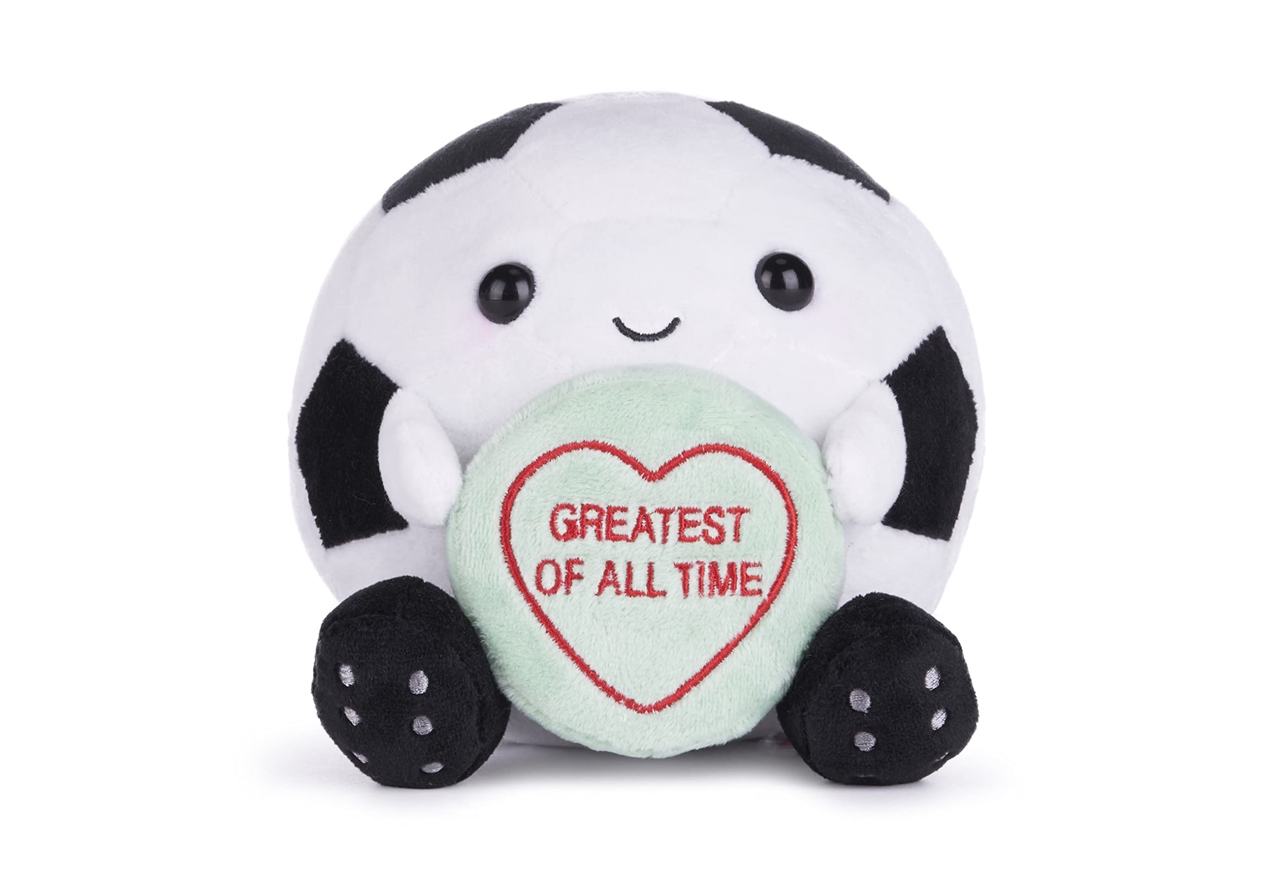 Swizzels Love Hearts 13cm (5-inches) Frankie the Football "Greatest of All Time" Plush Soft Toy
