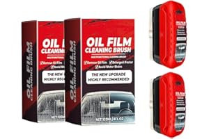 LAFOXLA 2pack Automotive Oil Film Cleaning Brush New Glass Coating for Windshield Glass Oil Film Remover, Strong Front Windshield Remover for Windshield Improves Clarity and Visibility